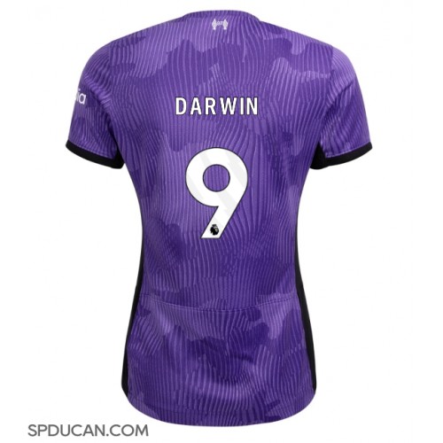 Zenski Nogometni Dres Liverpool Darwin Nunez #9 Rezervni 2023-24 Kratak Rukav